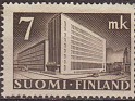 Finland - 1939 - Buildings - 7 MK - Brown - Finlandia, Buildings - Scott 219A - Post Office Helsinki - 0